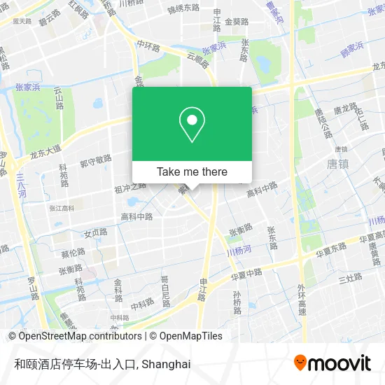 和颐酒店停车场-出入口 map