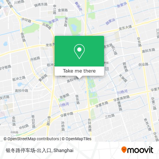 银冬路停车场-出入口 map