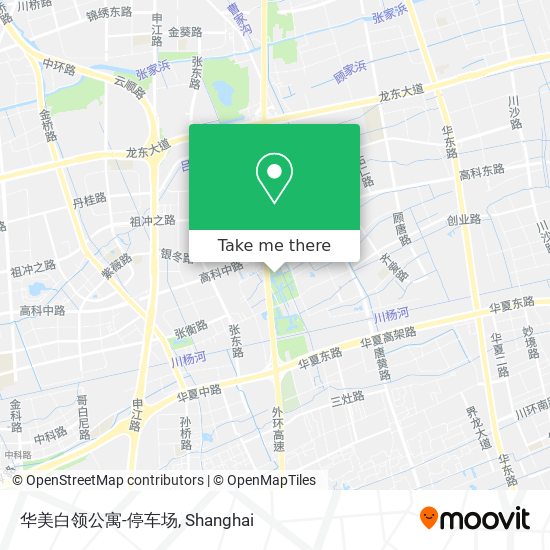 华美白领公寓-停车场 map
