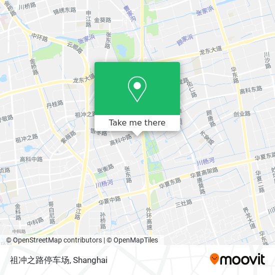 祖冲之路停车场 map