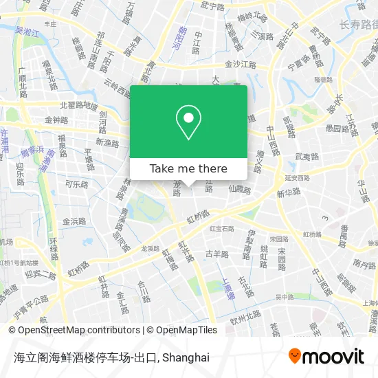 海立阁海鲜酒楼停车场-出口 map