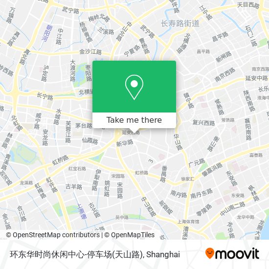 环东华时尚休闲中心-停车场(天山路) map