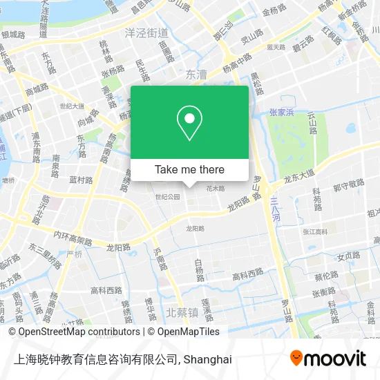 上海晓钟教育信息咨询有限公司 map