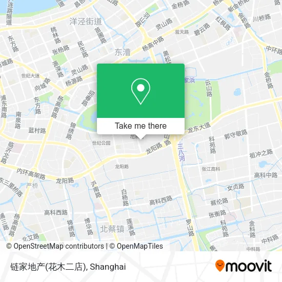 链家地产(花木二店) map