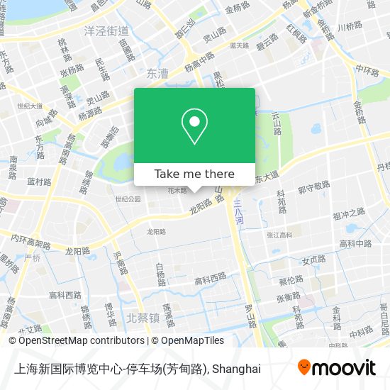 上海新国际博览中心-停车场(芳甸路) map