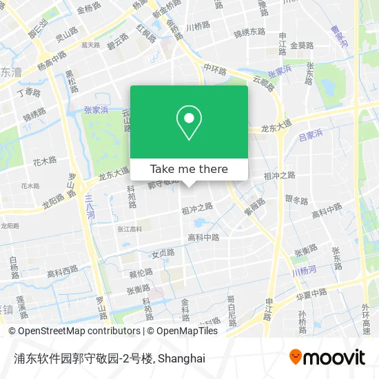 浦东软件园郭守敬园-2号楼 map