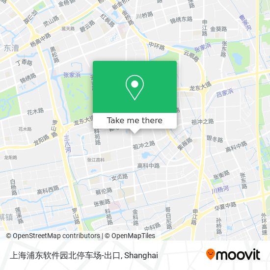 上海浦东软件园北停车场-出口 map