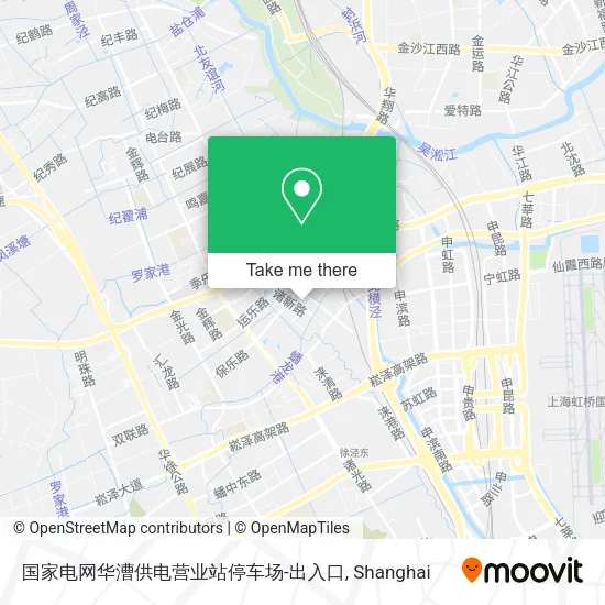 国家电网华漕供电营业站停车场-出入口 map