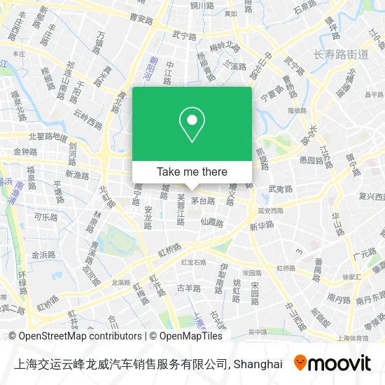 上海交运云峰龙威汽车销售服务有限公司 map