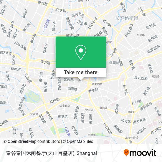 泰谷泰国休闲餐厅(天山百盛店) map