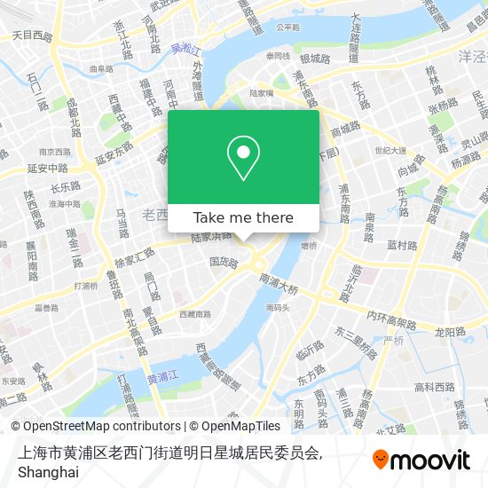 上海市黄浦区老西门街道明日星城居民委员会 map