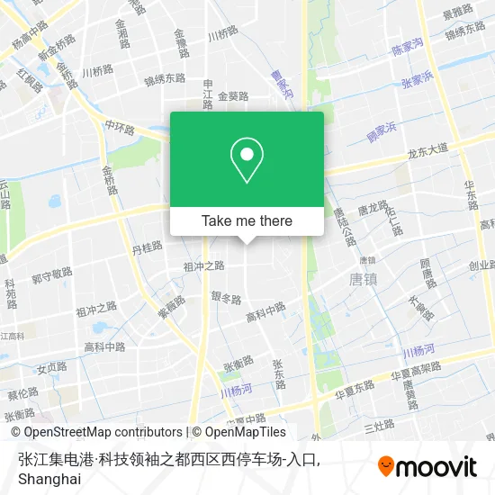 张江集电港·科技领袖之都西区西停车场-入口 map