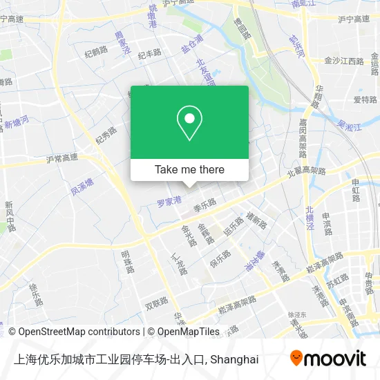 上海优乐加城市工业园停车场-出入口 map