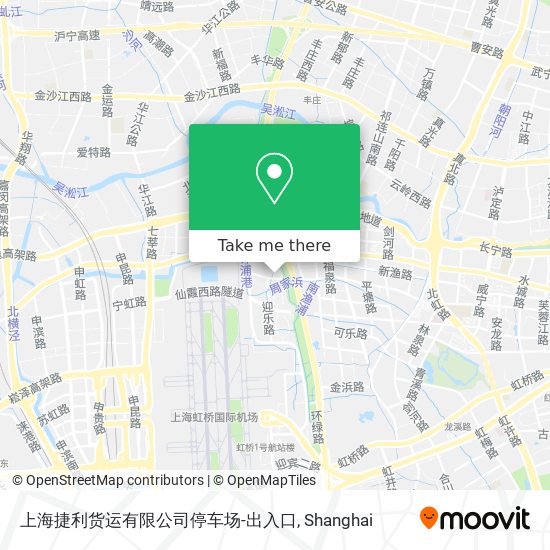 上海捷利货运有限公司停车场-出入口 map
