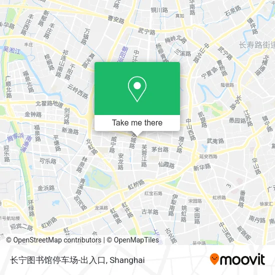 长宁图书馆停车场-出入口 map