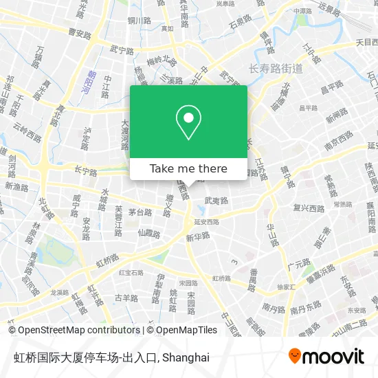 虹桥国际大厦停车场-出入口 map