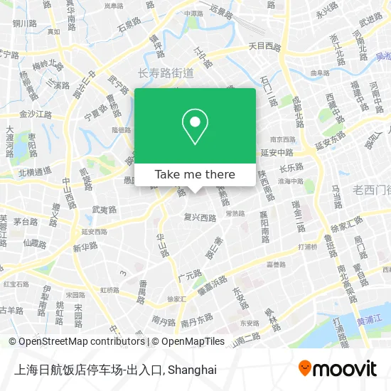 上海日航饭店停车场-出入口 map