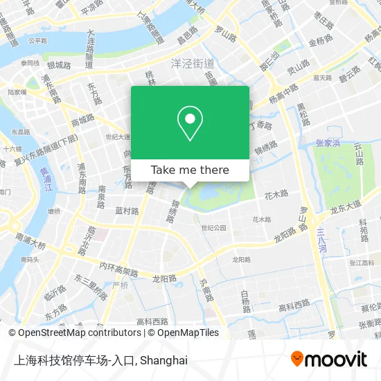 上海科技馆停车场-入口 map