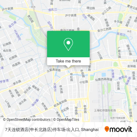 7天连锁酒店(申长北路店)停车场-出入口 map