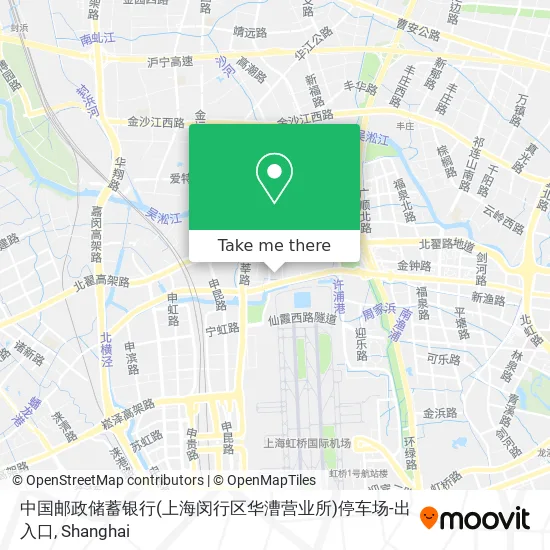 中国邮政储蓄银行(上海闵行区华漕营业所)停车场-出入口 map