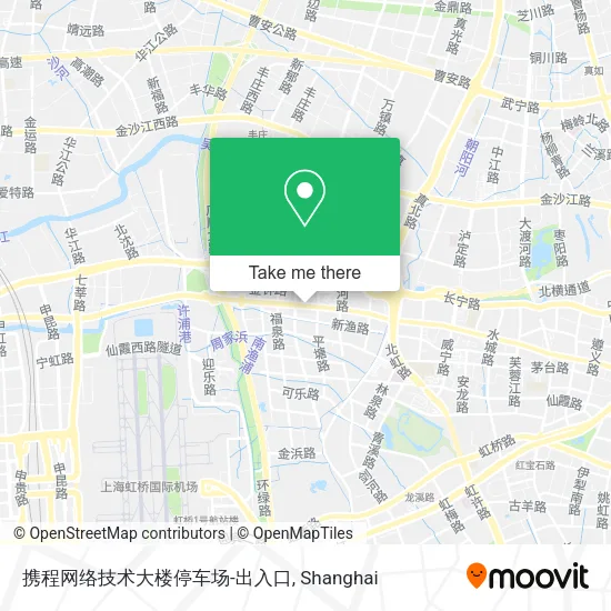 携程网络技术大楼停车场-出入口 map