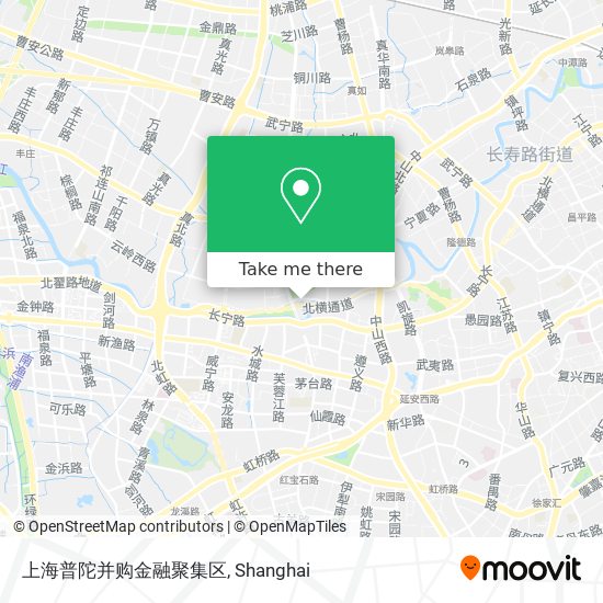 上海普陀并购金融聚集区 map
