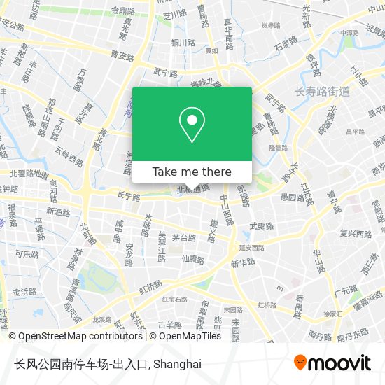 长风公园南停车场-出入口 map