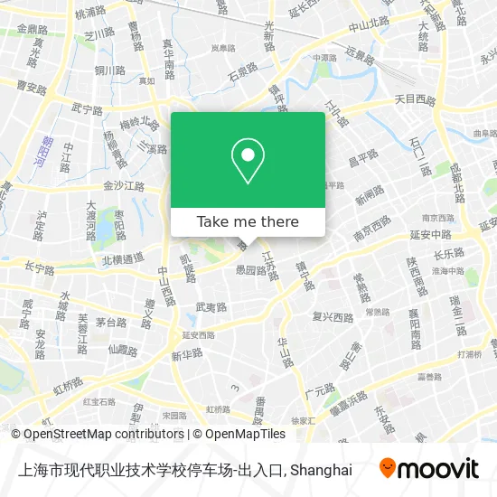上海市现代职业技术学校停车场-出入口 map