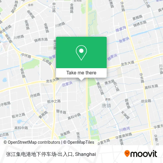 张江集电港地下停车场-出入口 map