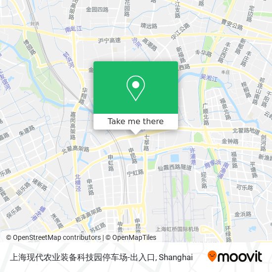 上海现代农业装备科技园停车场-出入口 map