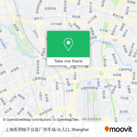 上海医用核子仪器厂停车场-出入口 map