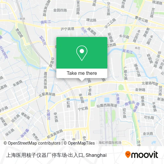 上海医用核子仪器厂停车场-出入口 map