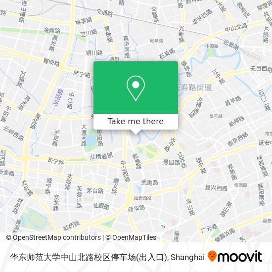 华东师范大学中山北路校区停车场(出入口) map