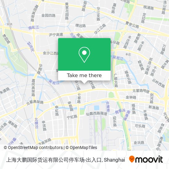 上海大鹏国际货运有限公司停车场-出入口 map