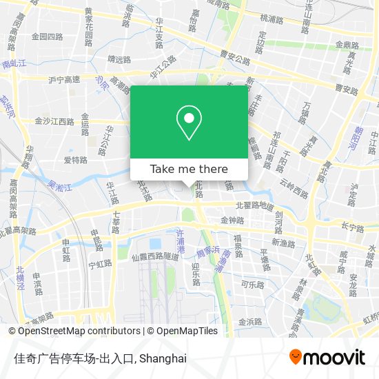 佳奇广告停车场-出入口 map