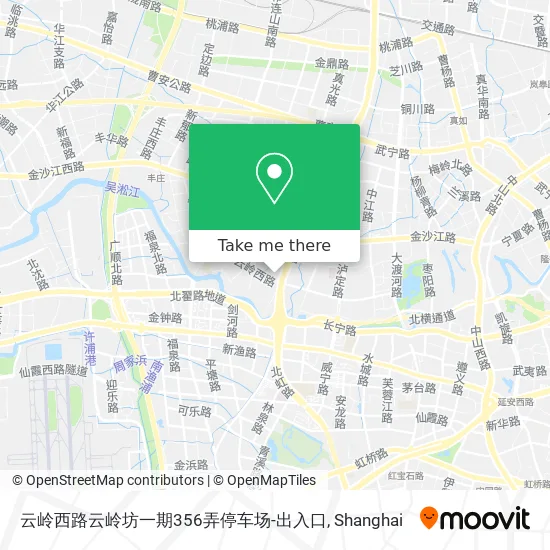 云岭西路云岭坊一期356弄停车场-出入口 map