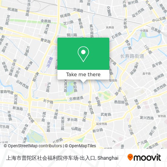 上海市普陀区社会福利院停车场-出入口 map