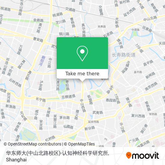 华东师大(中山北路校区)-认知神经科学研究所 map