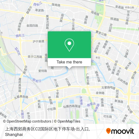 上海西郊商务区C2国际区地下停车场-出入口 map