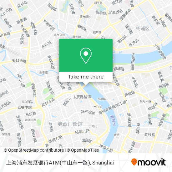 上海浦东发展银行ATM(中山东一路) map