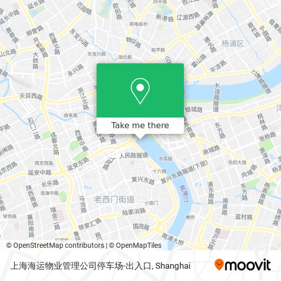 上海海运物业管理公司停车场-出入口 map
