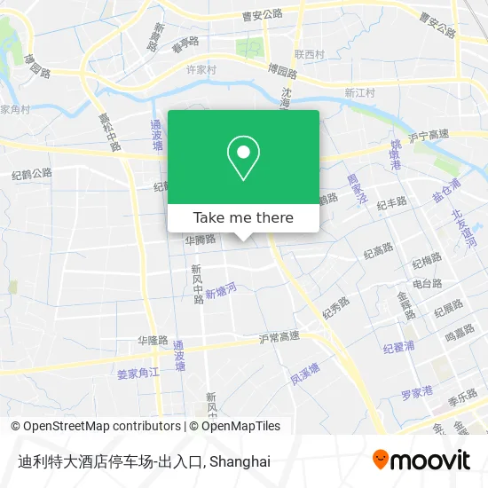 迪利特大酒店停车场-出入口 map