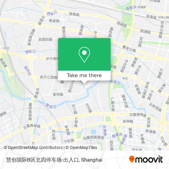 慧创国际B区北四停车场-出入口 map