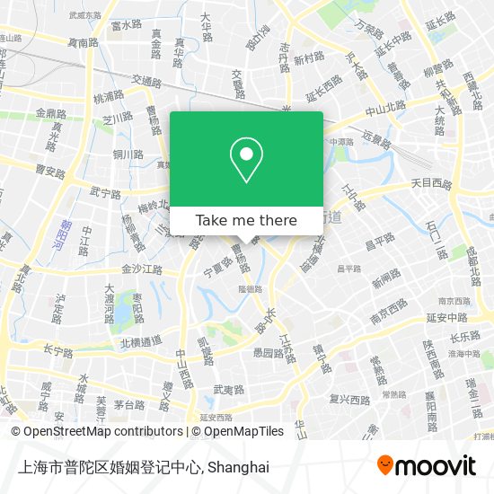 上海市普陀区婚姻登记中心 map