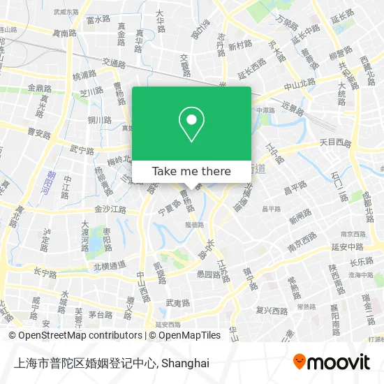 上海市普陀区婚姻登记中心 map
