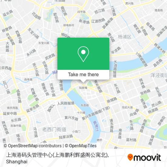上海港码头管理中心(上海鹏利辉盛阁公寓北) map