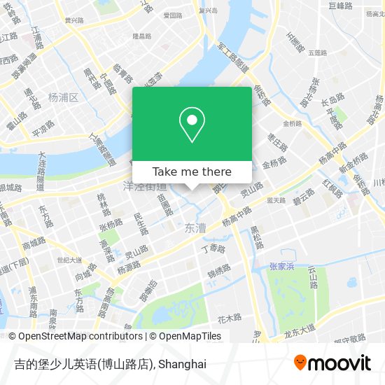 吉的堡少儿英语(博山路店) map