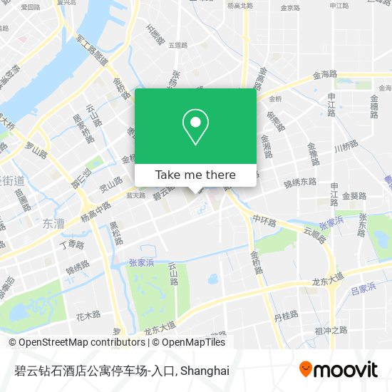 碧云钻石酒店公寓停车场-入口 map