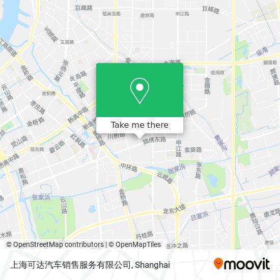 上海可达汽车销售服务有限公司 map