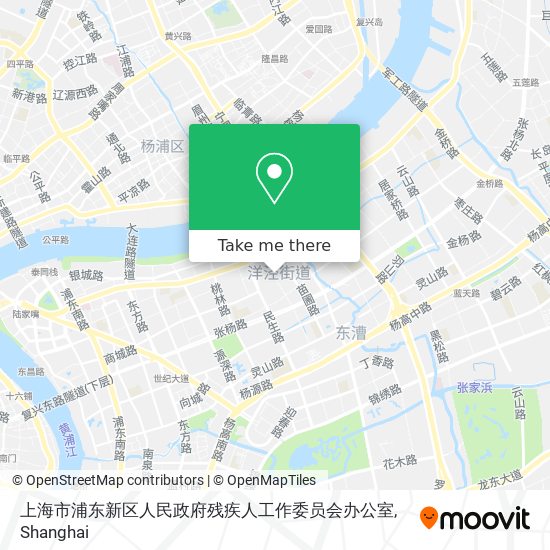 上海市浦东新区人民政府残疾人工作委员会办公室 map